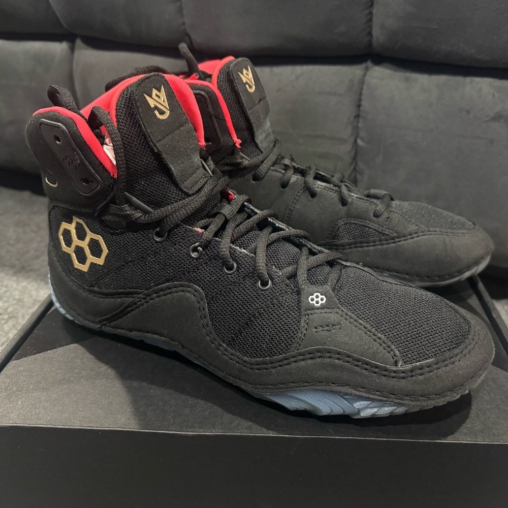 RUDIS Jordan Burroughs JB1 Blackbird Wrestling Training Gym Men Shoes 10.5